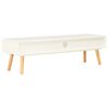 vidaXL TV-benk hvit 120x35x35 cm heltre furu