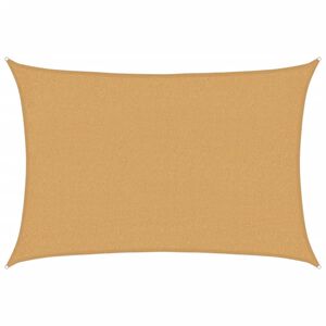 vidaXL Solseil 160 g/m&sup2; rektangul&aelig;r sand 2x2,5 m HDPE