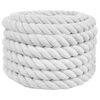 vidaXL Bomull Tau 40 mm 25 m Hvit 100% Bomull