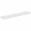 vidaXL Flytende vegghyller 4 stk h&oslash;yglans hvit 120x23,5x3,8 cm MDF