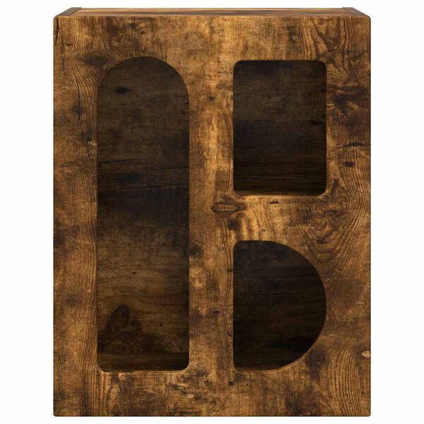 vidaXL Nattbord R&oslash;kt eik 40 x 35 x 50 cm Konstruert tre