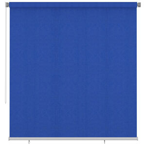 vidaXL Utend&oslash;rs rullegardin 225 (B) x 230 (H) cm bl&aring; HDPE