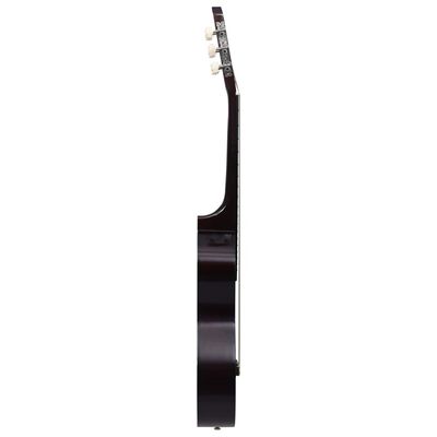 vidaXL Klassisk gitar for nybegynnere og barn med veske 1/2 34" lind
