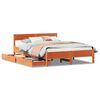 vidaXL Sengeramme uten madrass brun 150x200 cm heltre furu