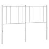 vidaXL Utskiftbar sengegavl i metall hvit 135 cm