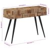 vidaXL Konsollbord 110x34x80 cm gjenvunnet heltre teak