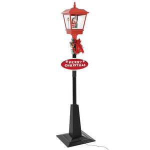 Julegatelampe med julenisse 180 cm LED