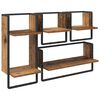 vidaXL Vegghyllesett 4 stk. Gamle tre 65 x 25 x 30 cm Konstruert tre