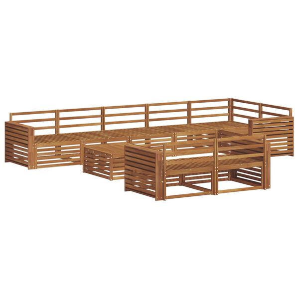 vidaXL Utend&oslash;rs sofa-sett 9 pcs Naturlig