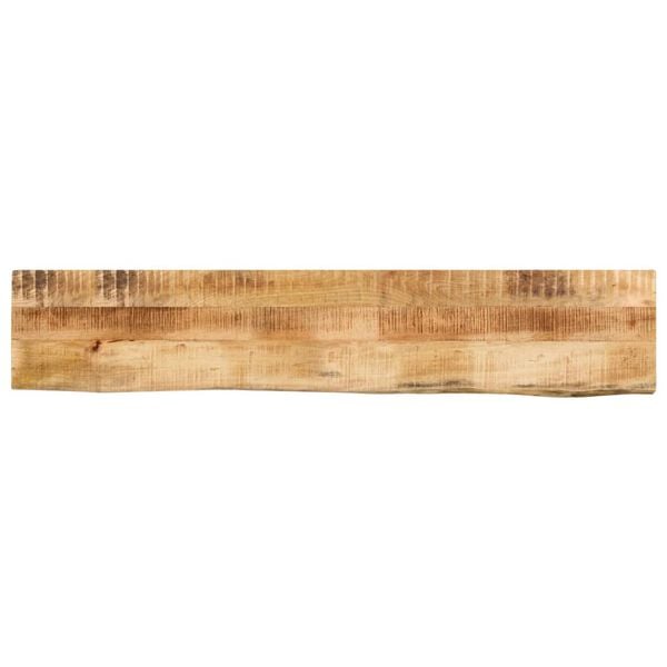 vidaXL Bordplate 140x40x2,5 cm naturlig kant grovt heltre mangotre