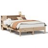 vidaXL Seng med bokhylle uten madrass 150x200 cm heltre furu