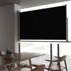 vidaXL Uttrekkbar sidemarkise 140 x 300 cm svart