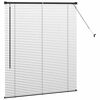 vidaXL Vindu Persienne med gardiner Svart Aluminium