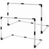 Minifotballm&aring;lsett med stolper og nett 2 stk for barn 91,5x48x61 cm