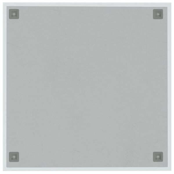 vidaXL veggmontert magnettavle hvit 60x60 cm herdet glass