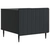 vidaXL Kaffebord med skuff Svart 49 x 50 x 42 cm Konstruert tre
