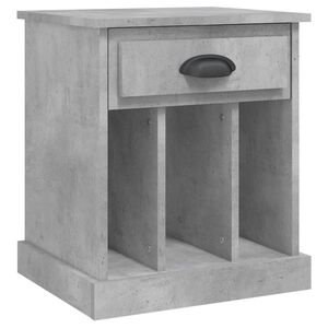 vidaXL Nattbord betonggr&aring; 43x36x50 cm