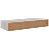 vidaXL Veggmonterte skuffehyller 2 stk betonggrå 60x23,5x10 cm MDF
