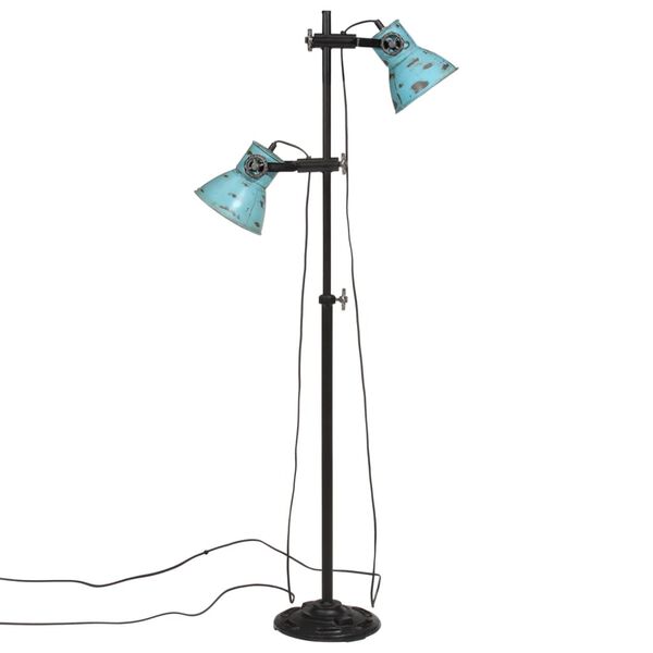 vidaXL Vegglampe 25 W denimblå 25x25x90/140 cm E27