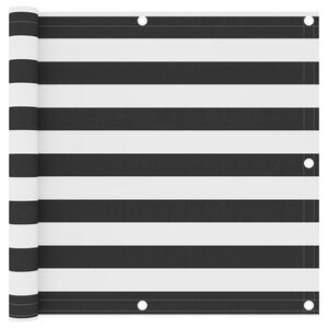 vidaXL Balkongskjerm antrasitt og hvit 90x500 cm oxfordstoff