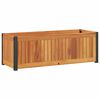 vidaXL Plantekasse 80x30x27,5 cm helte akasie og st&aring;l