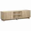 vidaXL TV-benk 140 x 34,5 x 40 cm Sonoma eik Konstruert tre