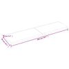 vidaXL Bordplate mørkebrun 200x50x(2-6) cm behandlet heltre eik