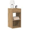 vidaXL Nattbord med skuff 2 stk artisan eik 35x34x66,5 cm