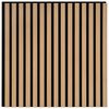 vidaXL Veggpaneler 8 stk. 60,5 x 60 cm Naturlig