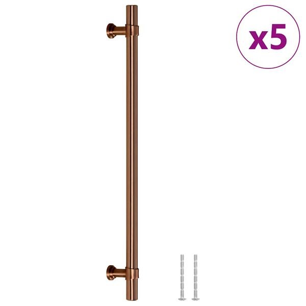vidaXL Skaph&aring;ndtak 5 stk bronse 224 mm rustfritt st&aring;l