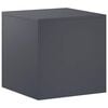 vidaXL Planteholder Antrasitt 40 x 40 x 40 cm Rustfritt st&aring;l