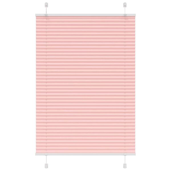vidaXL pliss&eacute;gardin Rosa 85x100 cm Stoff Bredde 84,4 cm Polyester