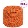 vidaXL B&aring;ttau oransje 10 mm 500 m polypropylen