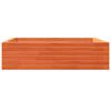 vidaXL Hageplantekasse voksbrun 90x90x23 cm heltre furu