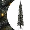 vidaXL Kunstig juletre med 300 LED gr&oslash;nn 210 cm PVC og plast og st&aring;l