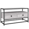 vidaXL Skoskap gr&aring; sonoma 100x35x55 cm konstruert tre