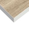 vidaXL Flytende vegghylle eik og hvit 23x23,5x3,8 cm MDF
