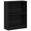 vidaXL Bokskap 60 x 24 x 76 cm Konstruert tre Svart Eik