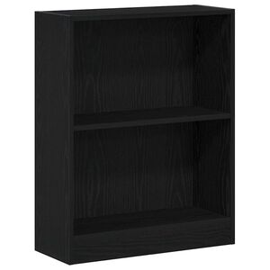 vidaXL Bokskap 60 x 24 x 76 cm Konstruert tre Svart Eik