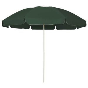 vidaXL Strandparasoll gr&oslash;nn 240 cm