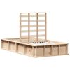vidaXL Sengestamme Brun 90 x 190 cm Massiv furu