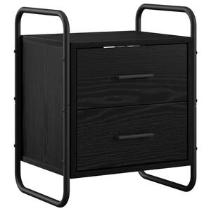 vidaXL Hengende Sengestativ Svart eik 40 x 30 x 50 cm Konstruert tre