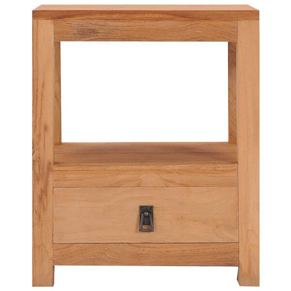 vidaXL Nattbord 40x30x50 cm heltre teak