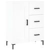 vidaXL Highboard hvit 69,5x34x180 cm konstruert tre