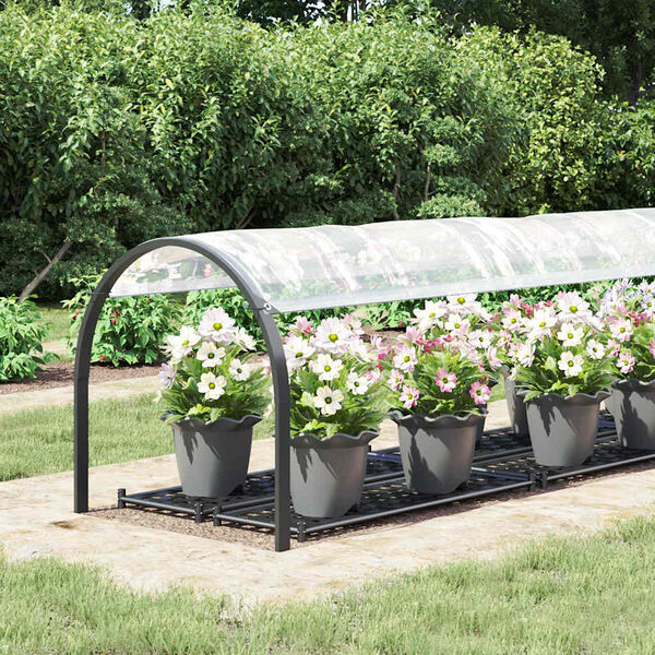 vidaXL Klar presenning med maljer 1x4 m polyetylen