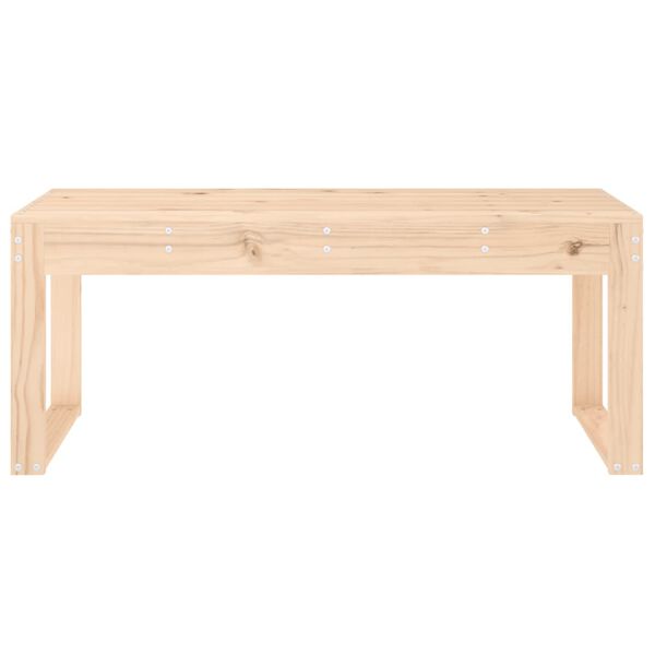 vidaXL Hagebenk 110x38x45 cm heltre furu
