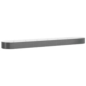 vidaXL H&oslash;ybed galvanisert st&aring;l 544x100x36 cm antrasitt