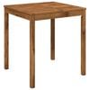 vidaXL Hage middagsbord Naturlig 70 x 68,5 x 75 cm Solid akasietre