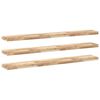 vidaXL Flytende hyller 3 stk 120x20x4 cm ubehandlet heltre akasie