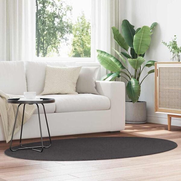 vidaXL Teppe HUARTE Antrasitt 170 x 120 cm 100% Polyester